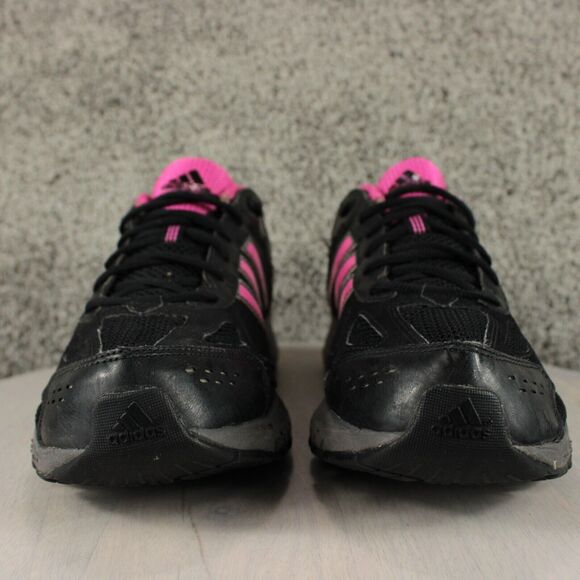 Adidas Running Shoes Womens 11 Black Pink Mesh Athletic Sneakers - Picture 3 of 11